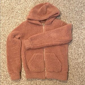 Forever 21 mauve pink full zip jacket